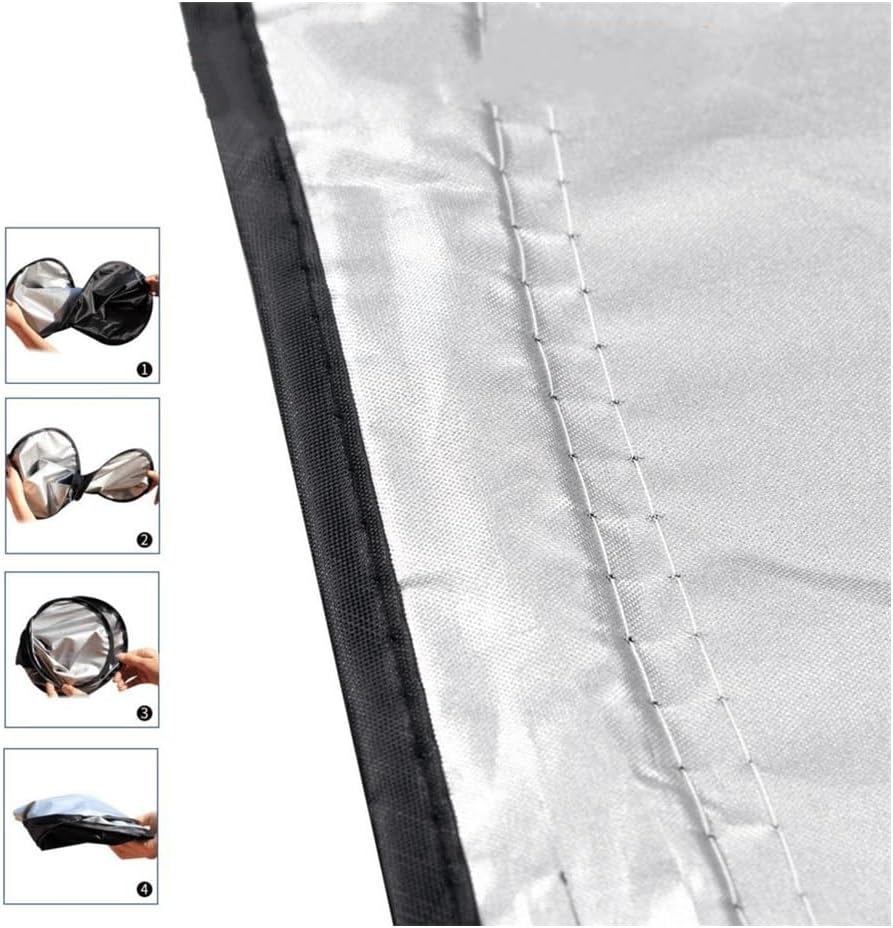 Car front and rear windshield sun shade