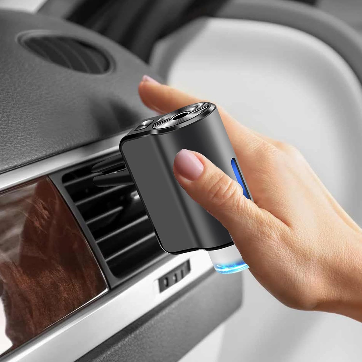 Smart car air vent oil diffuser with 3 refills