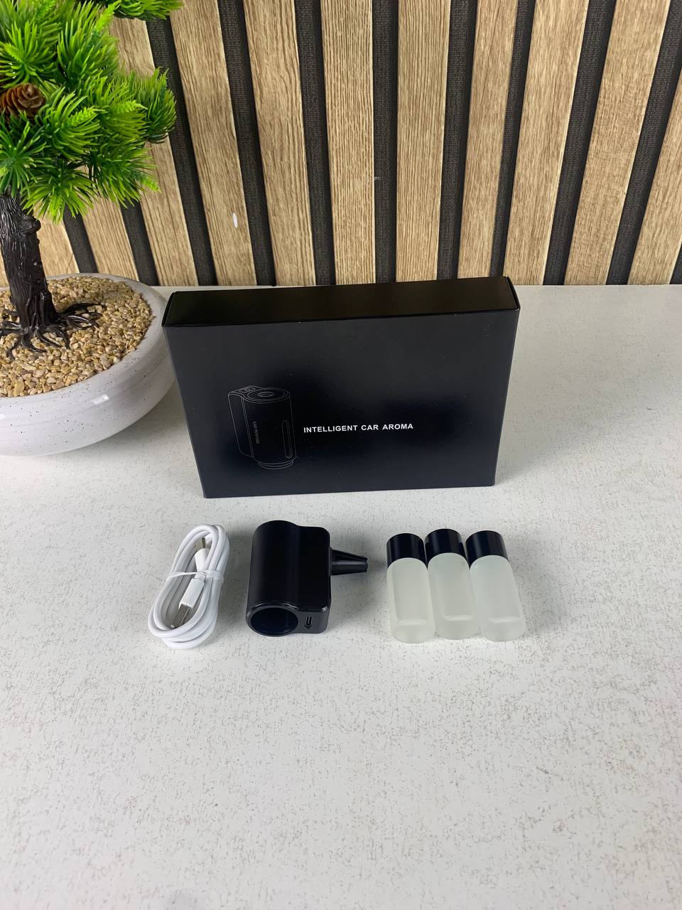 Smart car air vent oil diffuser with 3 refills