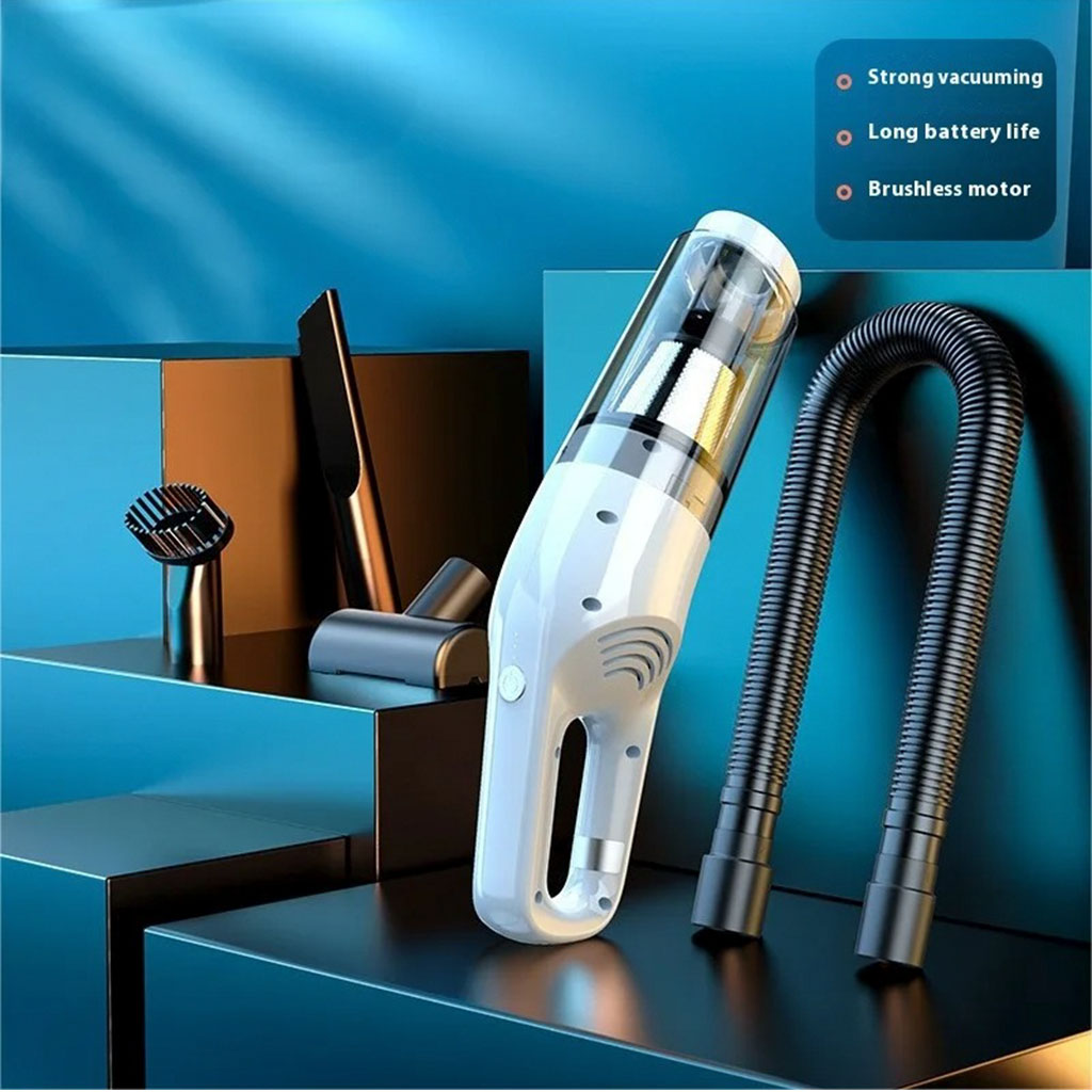 6-in-1 Portable Vacuum Cleaner JB-168, 1800 mAh Battery, HEPA Filter