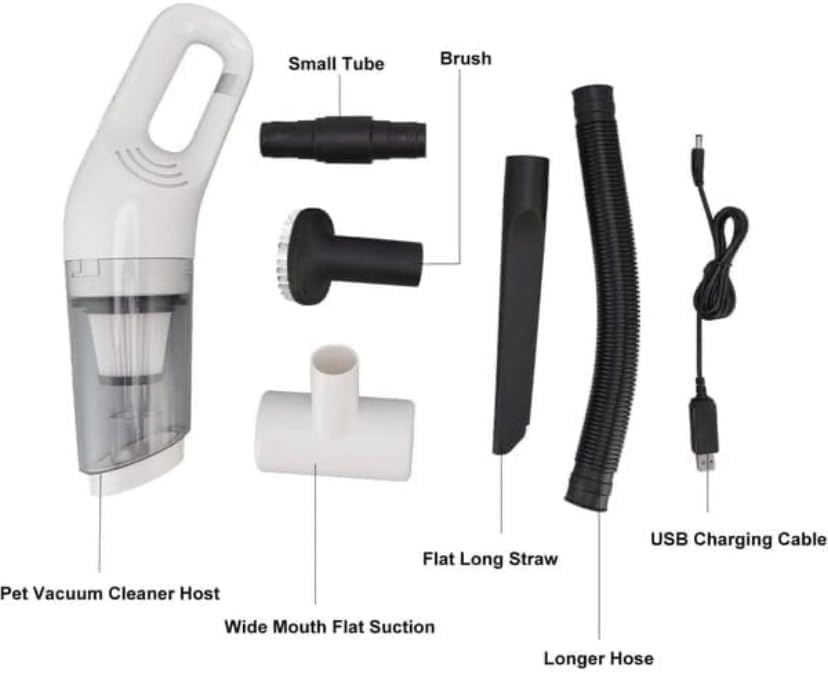 6-in-1 Portable Vacuum Cleaner JB-168, 1800 mAh Battery, HEPA Filter