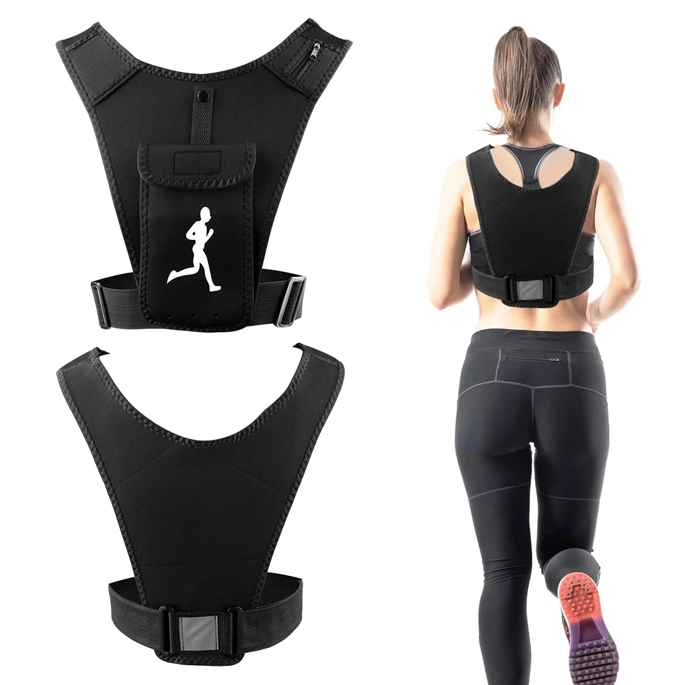 Unisex sports phone holder vest
