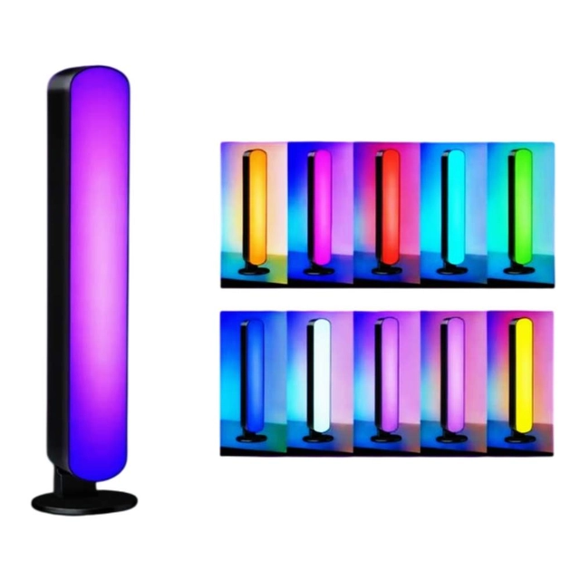 شريط إضاءة LED RGB متزامن مع الموسيقى، قطعتان، 8 أوضاع