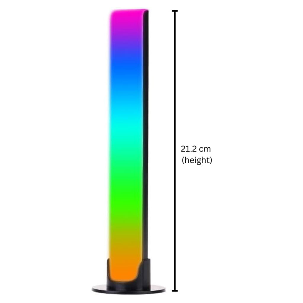 شريط إضاءة LED RGB متزامن مع الموسيقى، قطعتان، 8 أوضاع