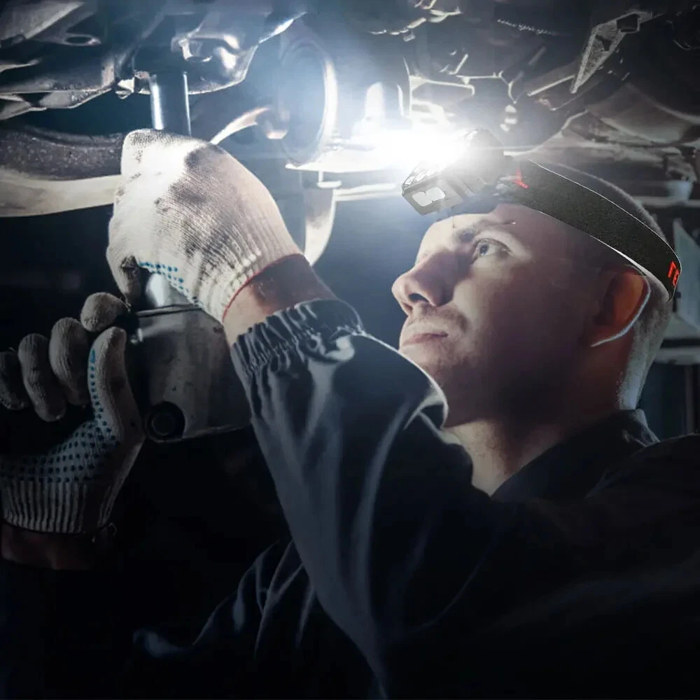 Rechargeable LED Headlamp with UV SQ-818-UV