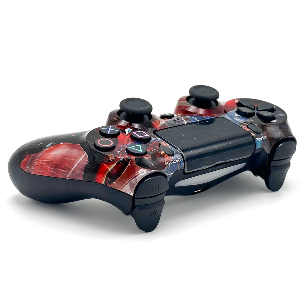 وحدة تحكم لاسلكية سوني دوال شوك لجهاز PS4، نسخة كابتن أمريكا (نسخة مقلدة)