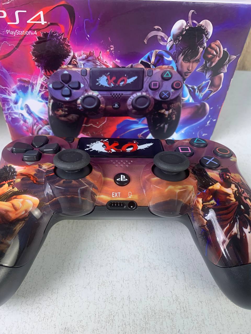 وحدة تحكم سوني دوال شوك لاسلكية لجهاز PS4، إصدار ستريت فايتر V2 (نسخة مطابقة)