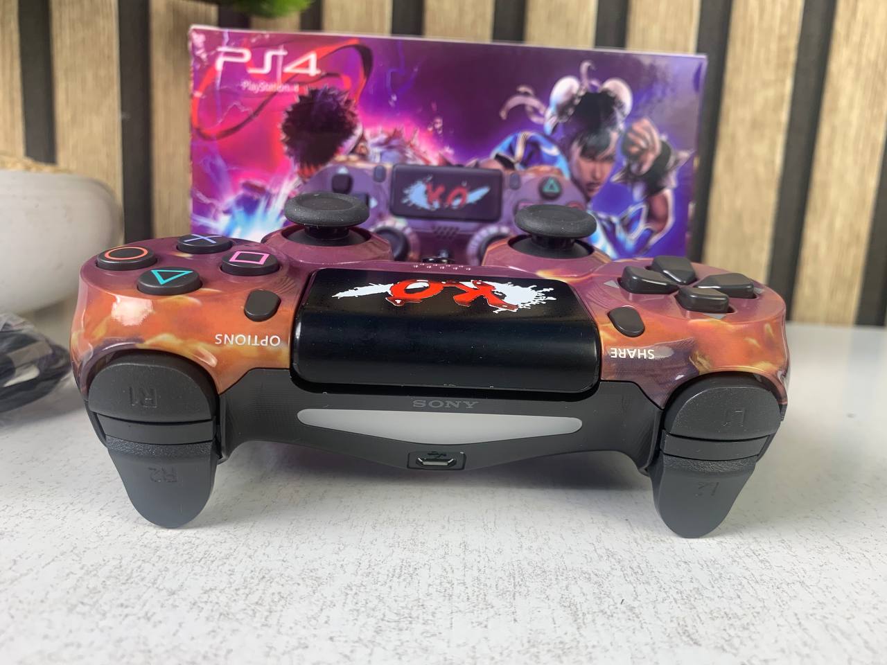 وحدة تحكم سوني دوال شوك لاسلكية لجهاز PS4، إصدار ستريت فايتر V2 (نسخة مطابقة)