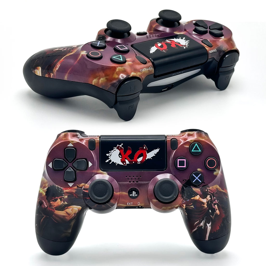 وحدة تحكم سوني دوال شوك لاسلكية لجهاز PS4، إصدار ستريت فايتر V2 (نسخة مطابقة)