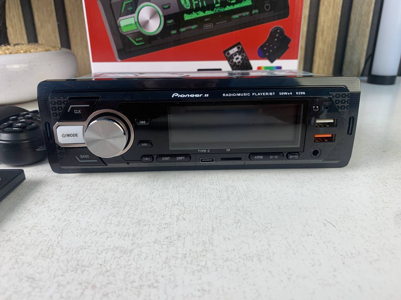جهاز راديو سيارة بايونير 6296BT مع بلوتوث ومشغل MP3