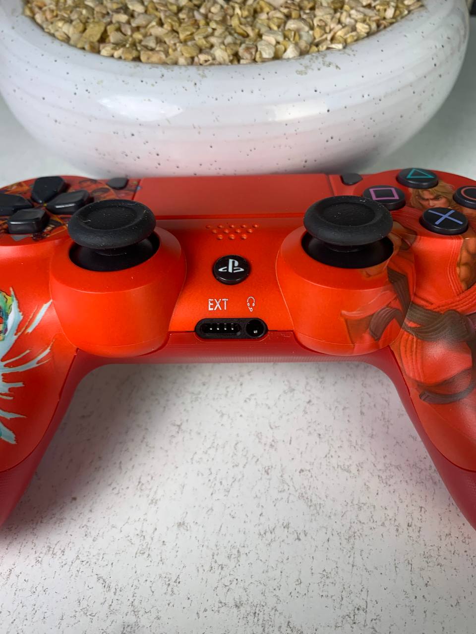 وحدة تحكم لاسلكية سوني دوال شوك لجهاز PS4، إصدار ستريت فايتر (نسخة مقلدة)