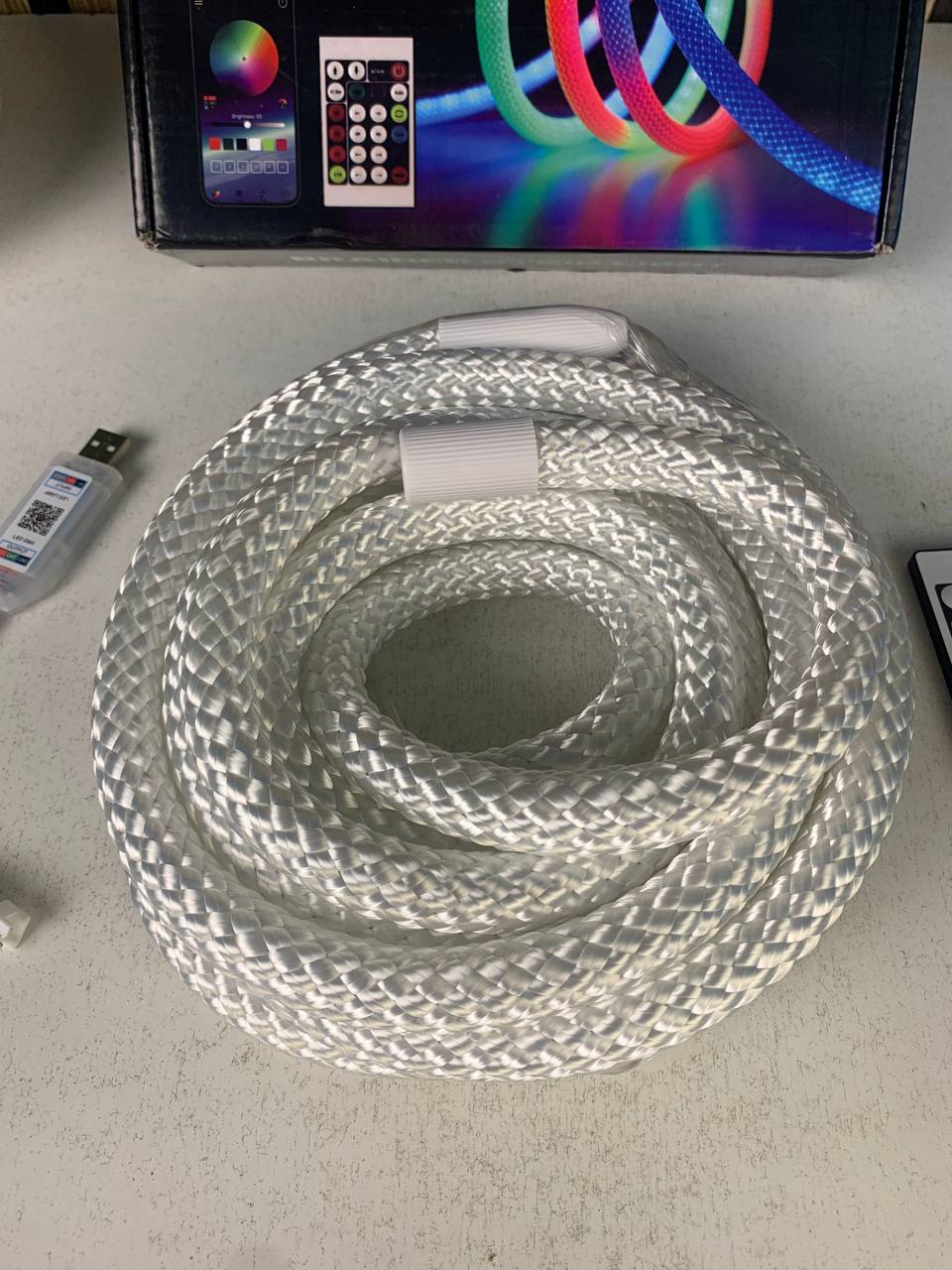 Digital RGB LED Tube Strip 360° 5m 16mm 5V USB with App Control