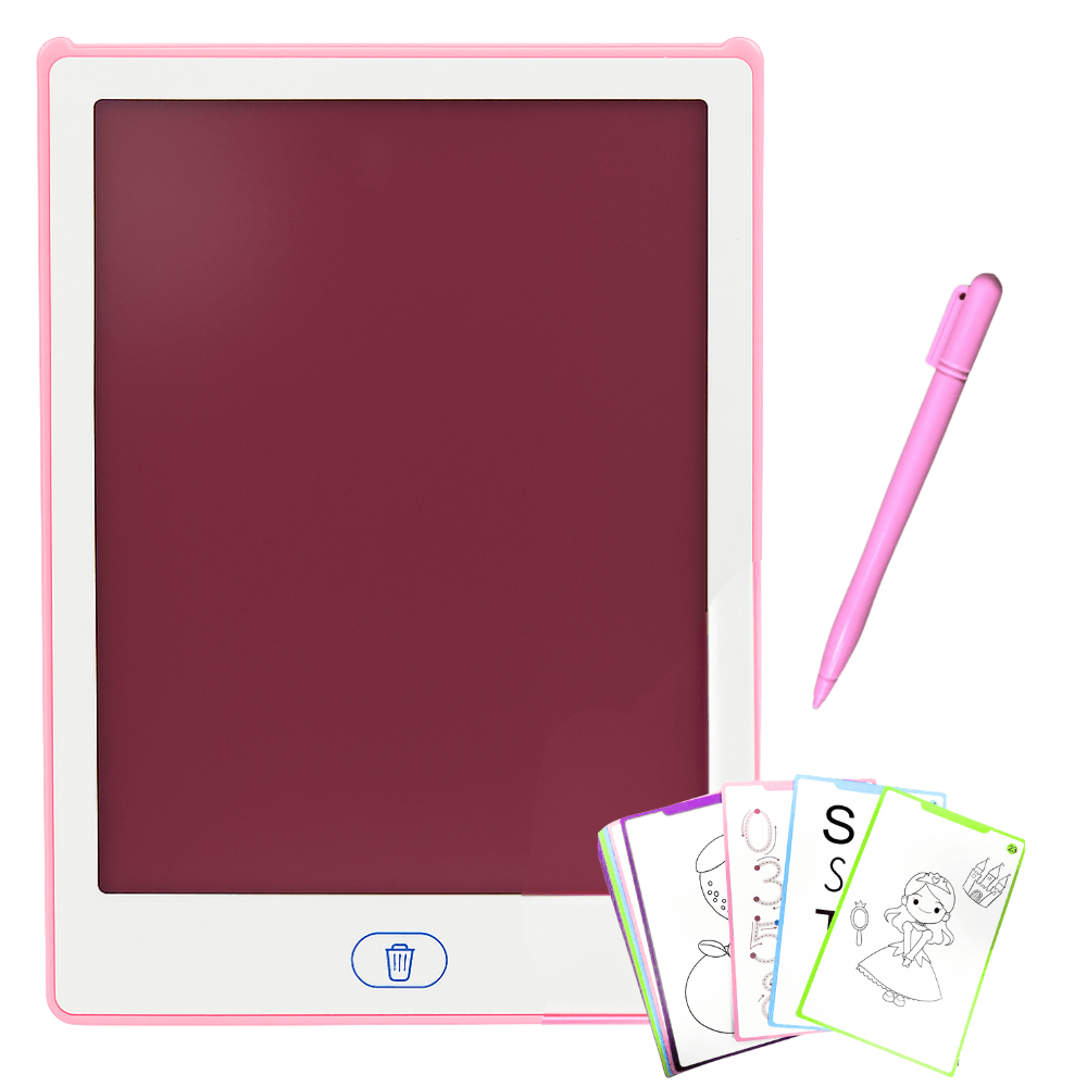 Educational LCD drawing tablet for kids with 20 drawing templates