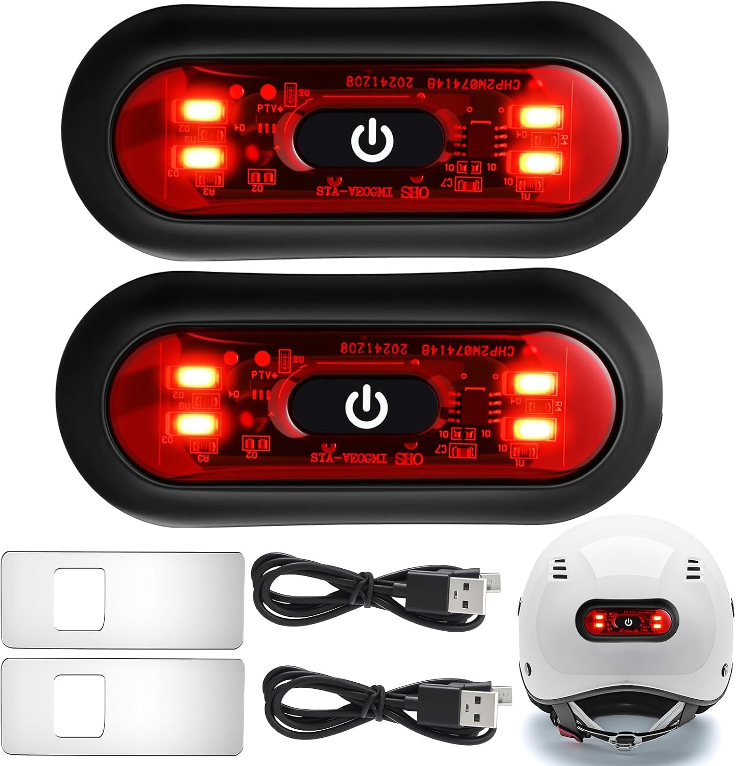مصباح خلفي ذكي LED للخوذة