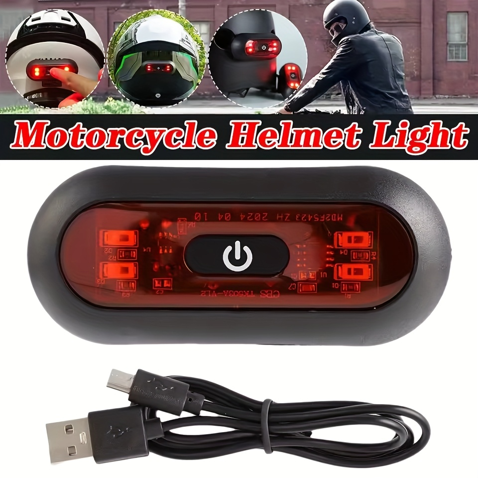 مصباح خلفي ذكي LED للخوذة
