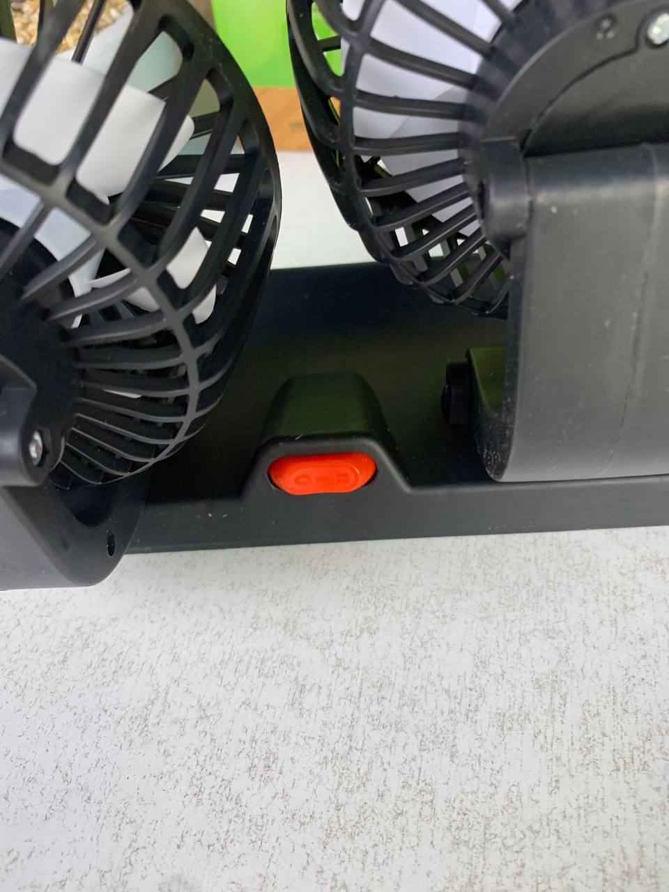 3-Head USB Car Fan 360° Adjustable 12/24V