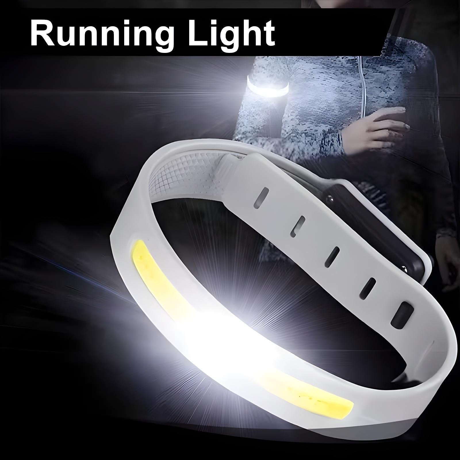 سوار LED رياضي مضيء قابل لإعادة الشحن للأمان