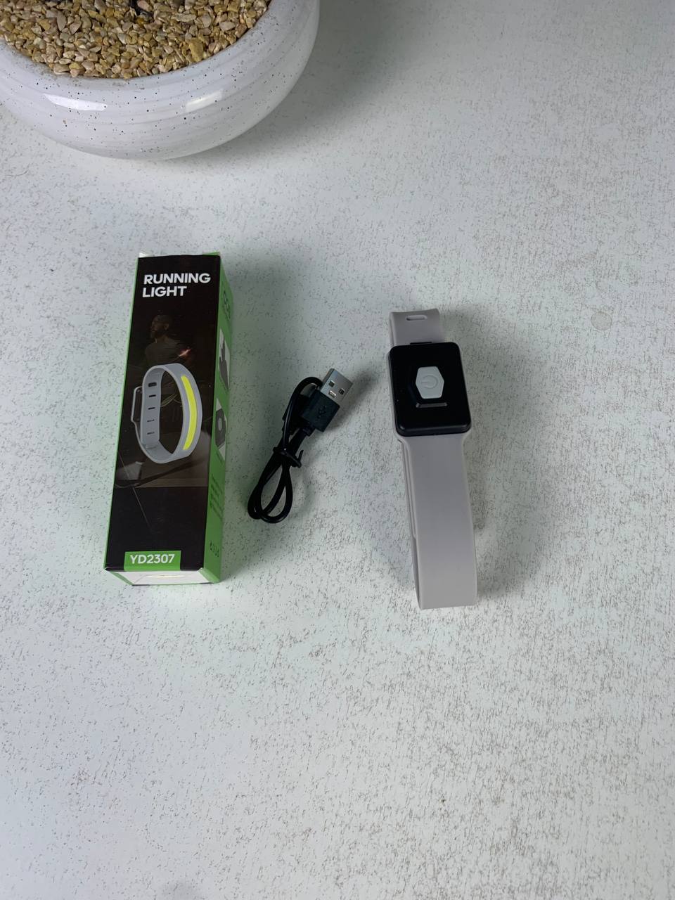 سوار LED رياضي مضيء قابل لإعادة الشحن للأمان