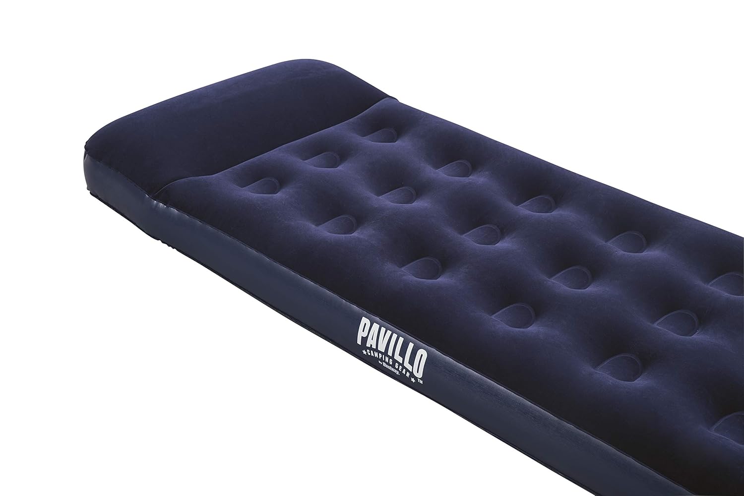 Inflatable air mattress with built-in foot pump 185x76cm