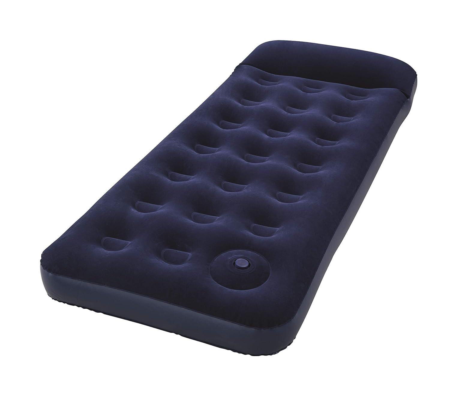 Inflatable air mattress with built-in foot pump 185x76cm