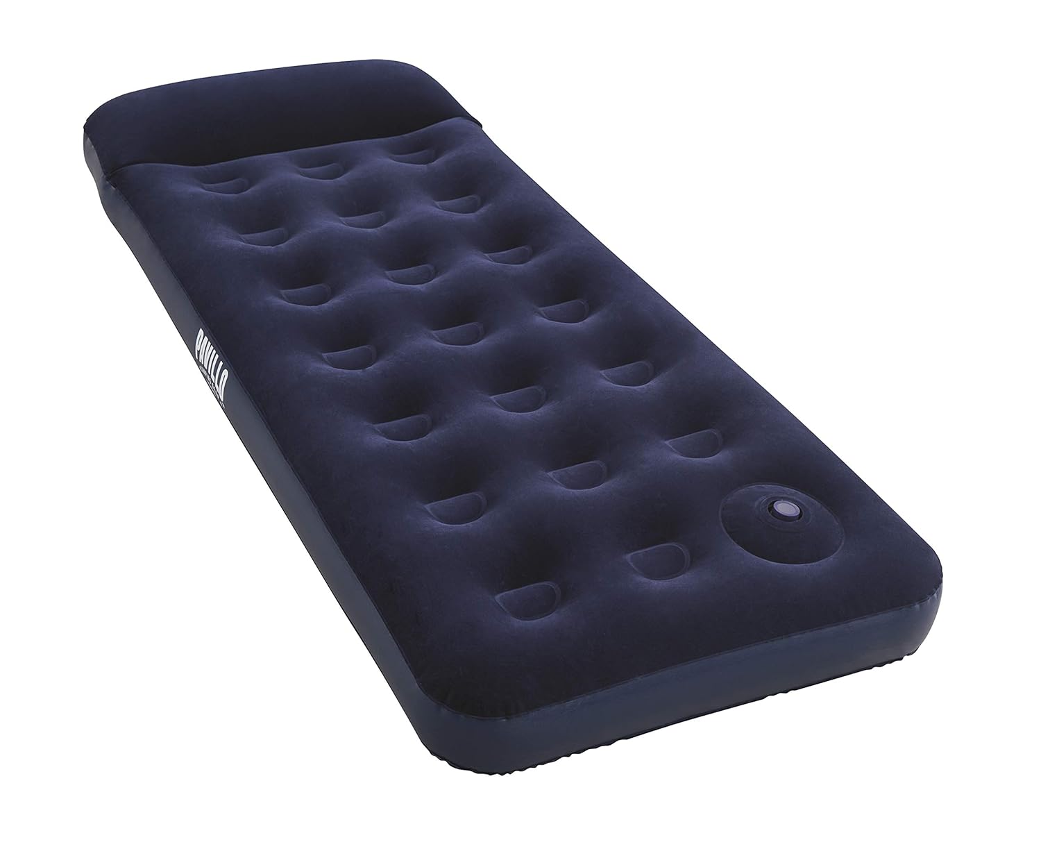 Inflatable air mattress with built-in foot pump 185x76cm