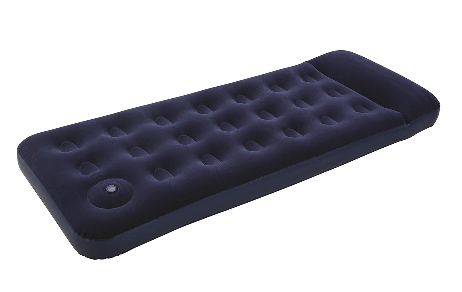 Inflatable air mattress with built-in foot pump 185x76cm