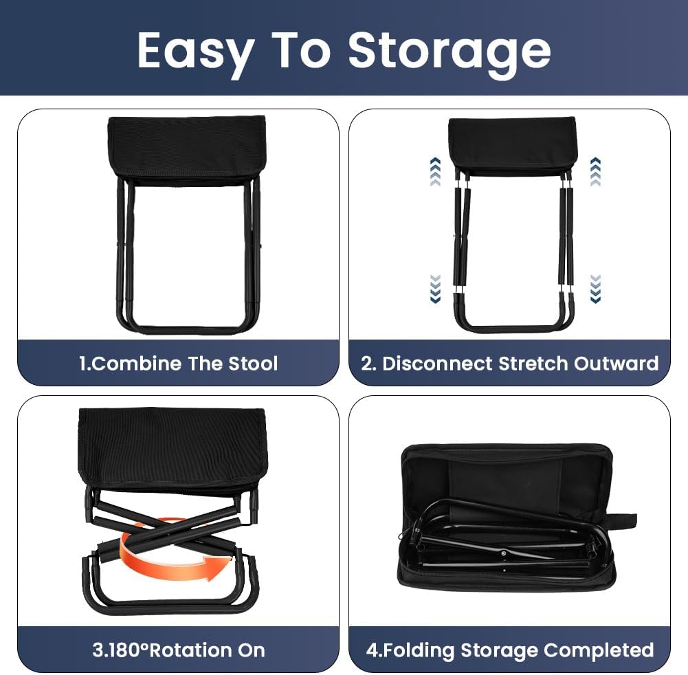 Tabouret de camping pliable ultra-léger