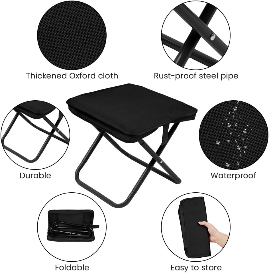 Tabouret de camping pliable ultra-léger