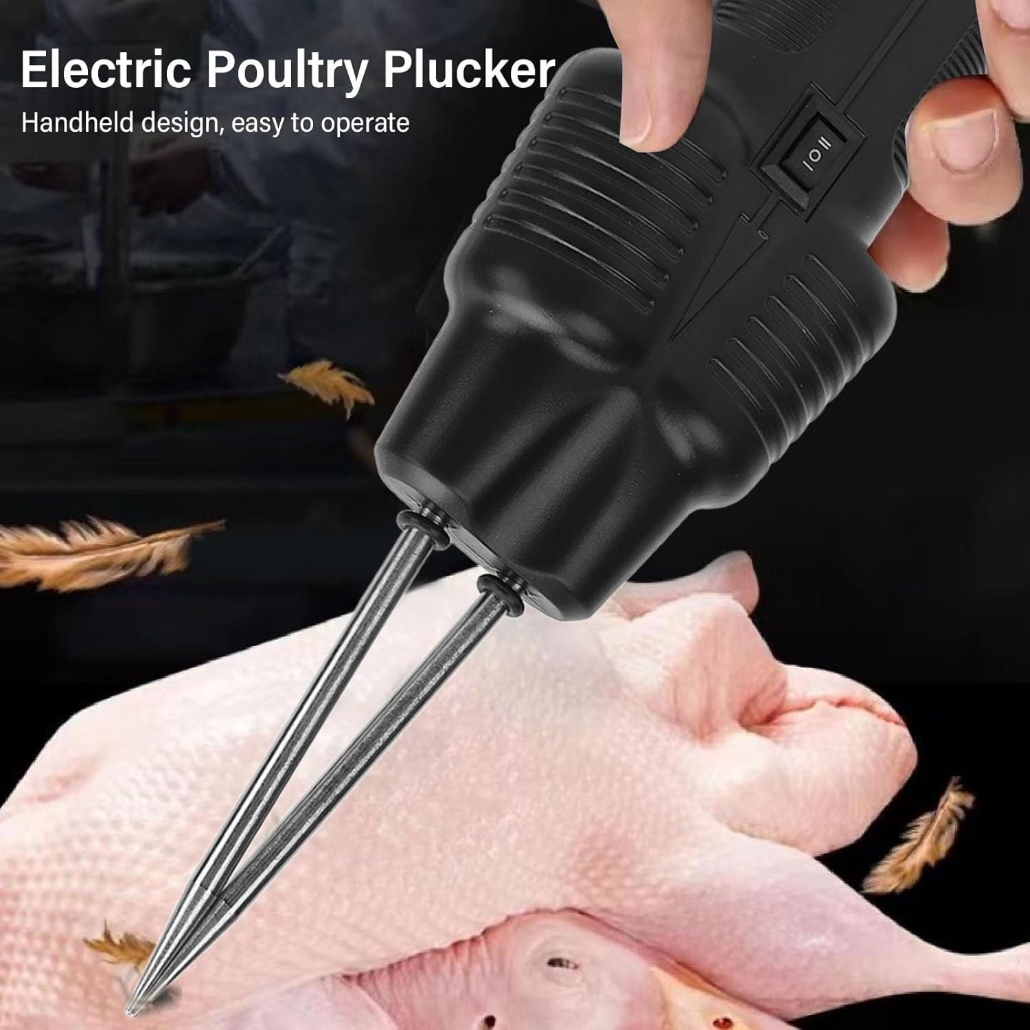 Portable electric poultry plucker