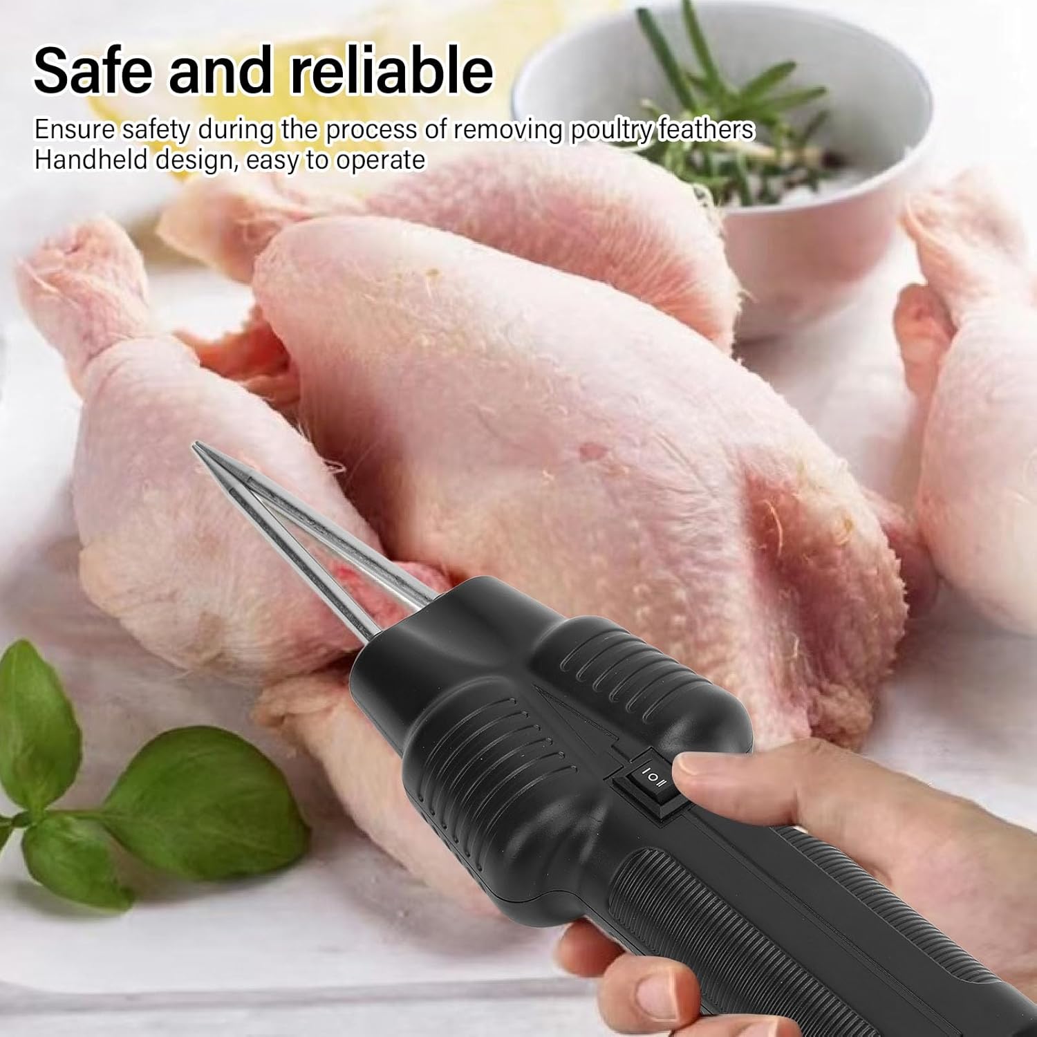 Portable electric poultry plucker