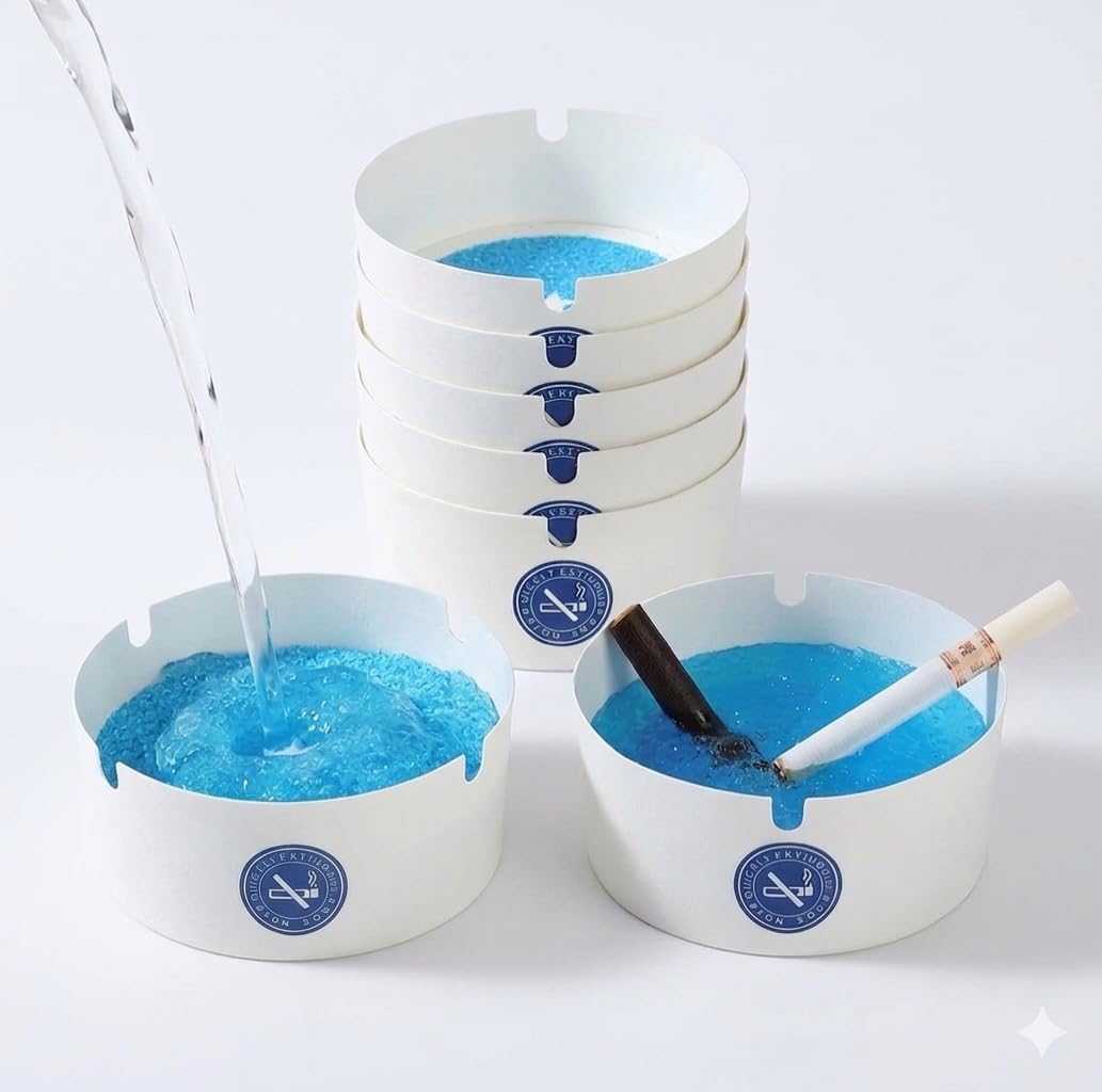 Cendrier jetable magique anti-odeur et fumée, 25 pièces