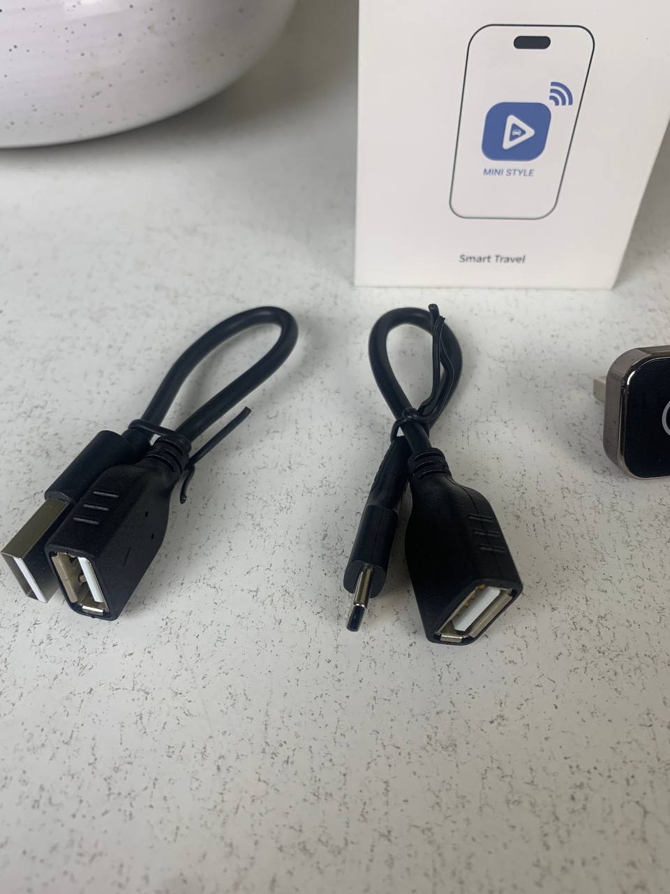 2-in-1 Wireless CarPlay and Android Auto Car Adapter