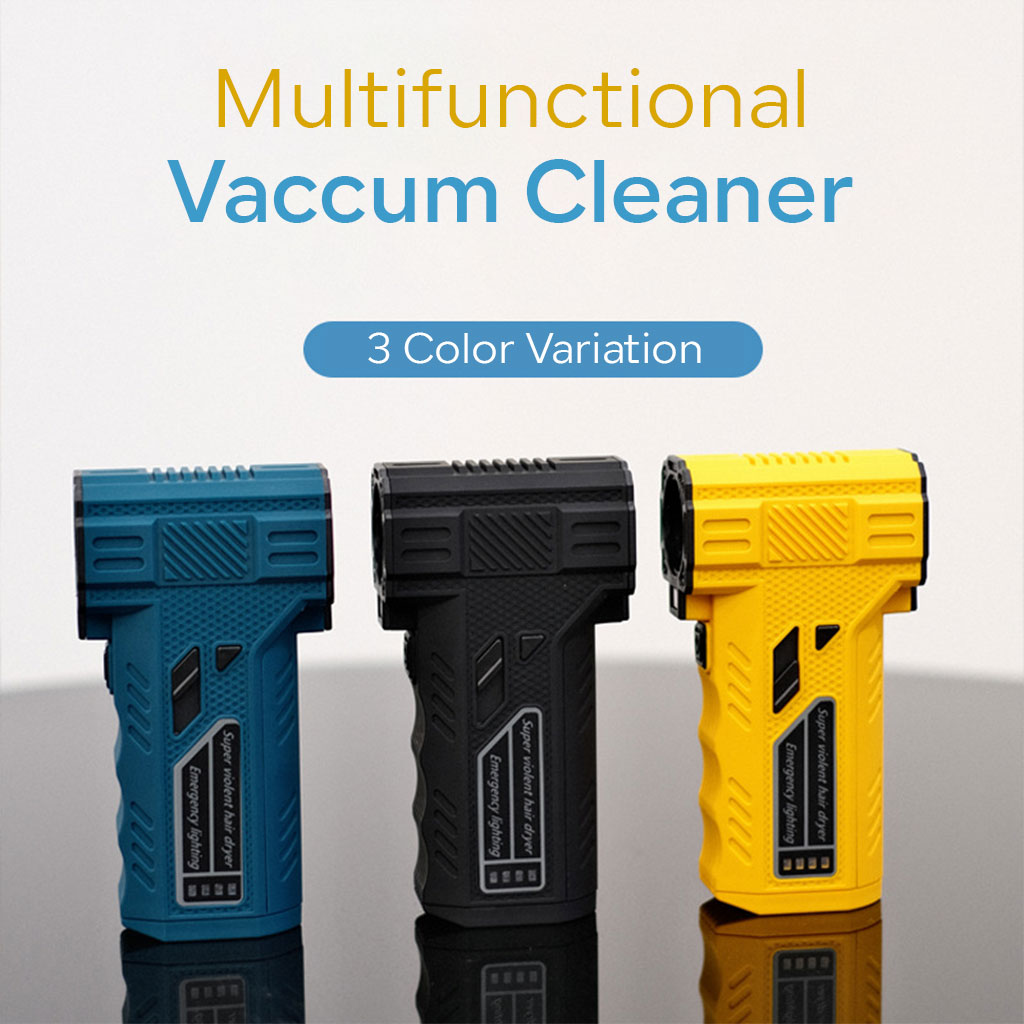Portable turbo blower and vacuum cleaner F036-1 with accessories
