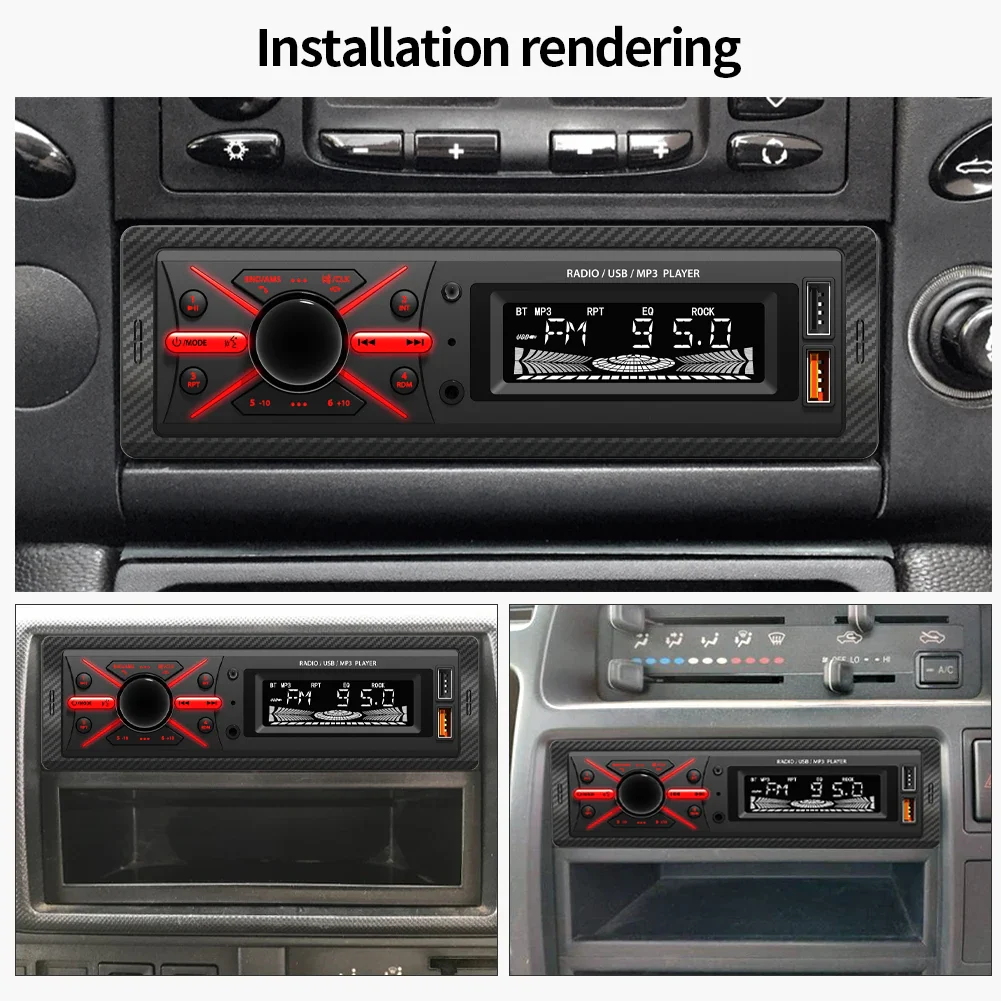1 DIN Car Multimedia MP3 Player with Bluetooth
