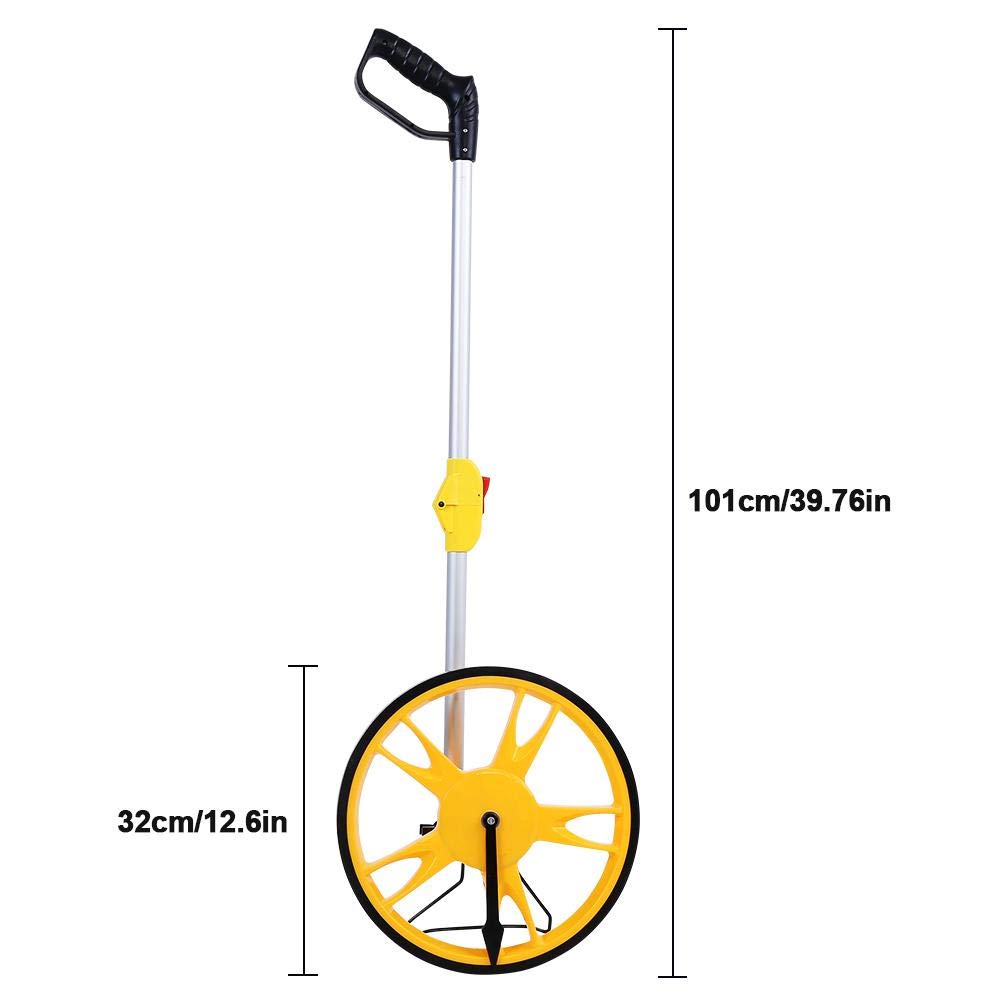 Roue de mesure de distance mécanique en aluminium et TPR