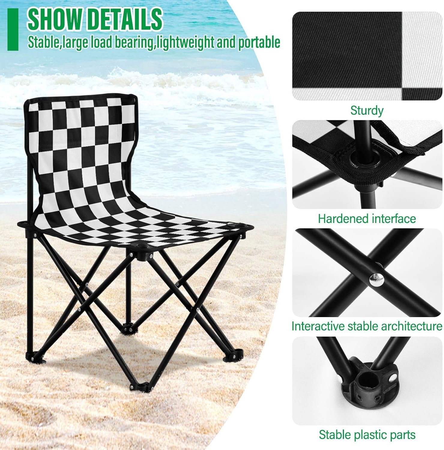 Ensemble de camping pliable, table et 2 chaises