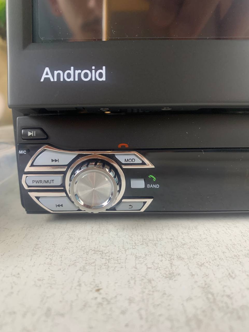 Autoradio rétractable 7 pouces, CarPlay et Android Auto, 32+2 Go