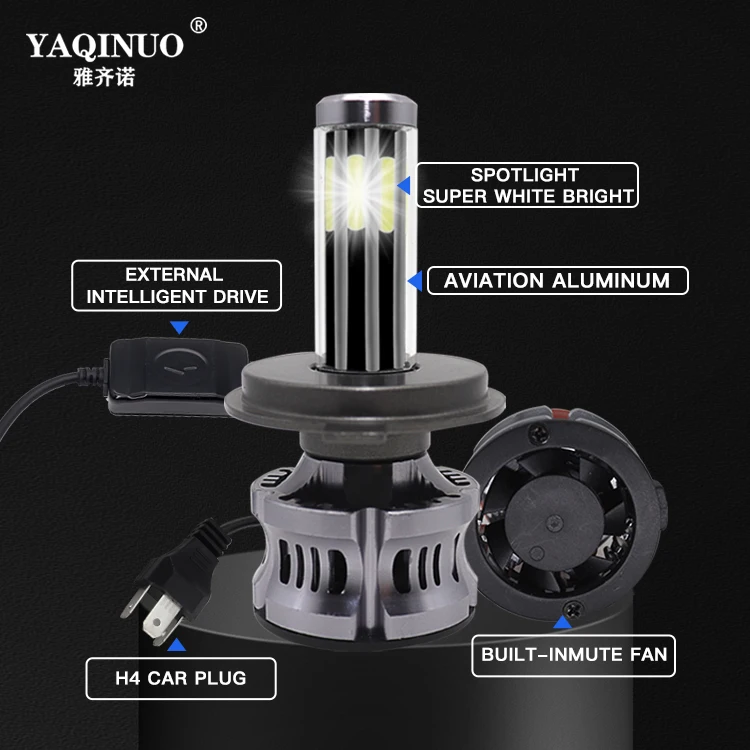 طقم مصابيح أمامية LED H1 بـ 6 اتجاهات 6000 كلفن