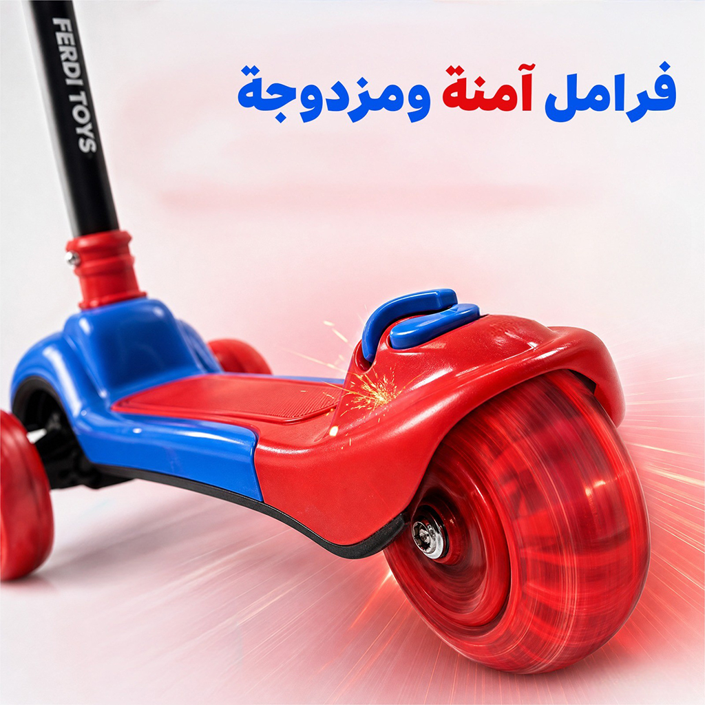 Ferdi Toys Wave kids scooter adjustable height