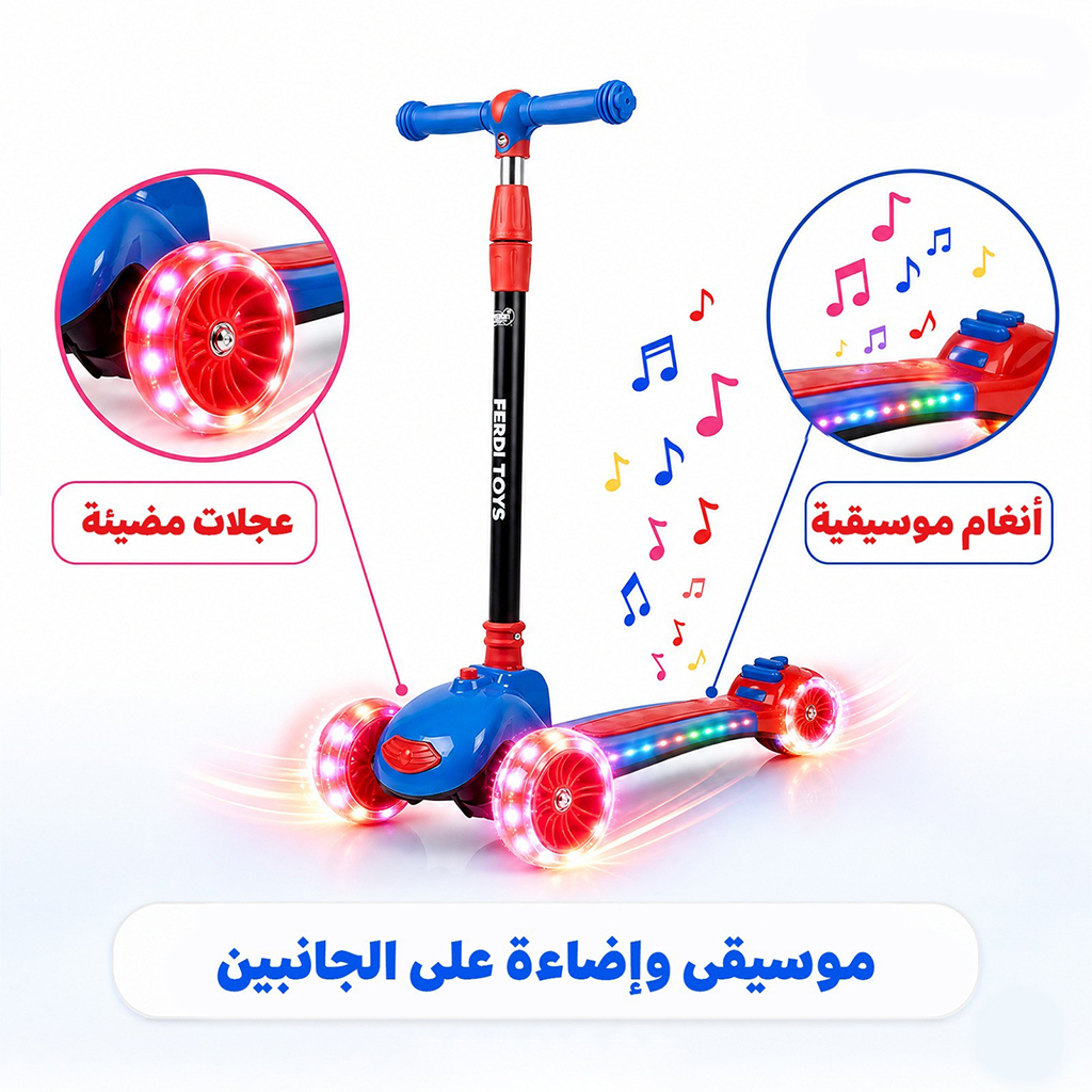 Ferdi Toys Wave kids scooter adjustable height