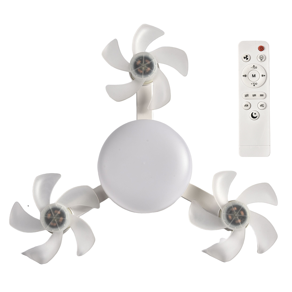 Ventilateur de plafond LED style drone avec télécommande
