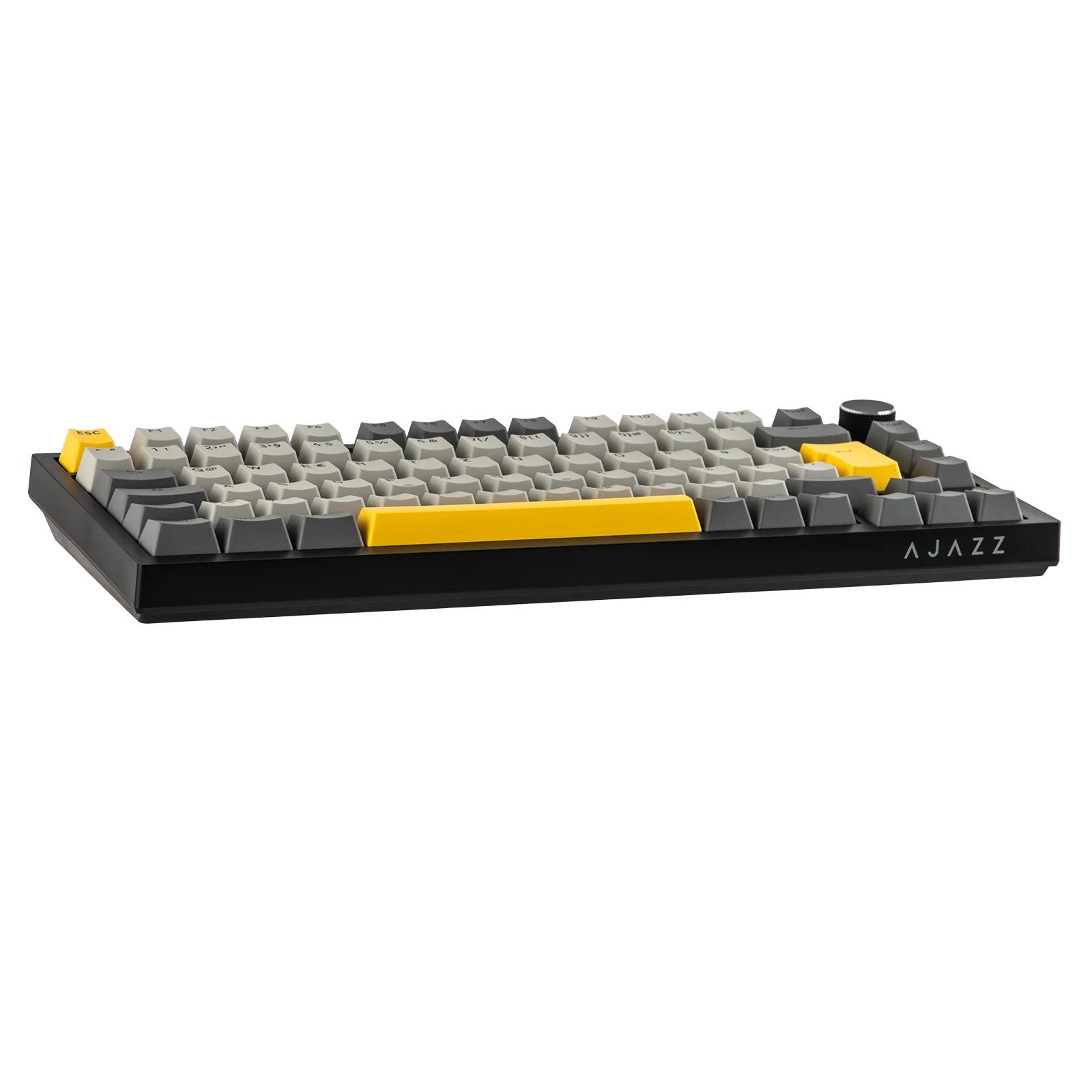 لوحة مفاتيح ميكانيكية Ajazz AK820 Pro، أسود، مع شاشة TFT وهيكل Gasket