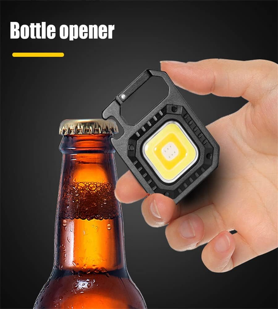 مصباح يدوي صغير COB LED قابل لإعادة الشحن مع حامل ثلاثي