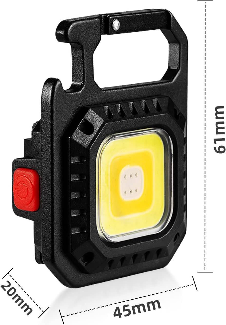 مصباح يدوي صغير COB LED قابل لإعادة الشحن مع حامل ثلاثي