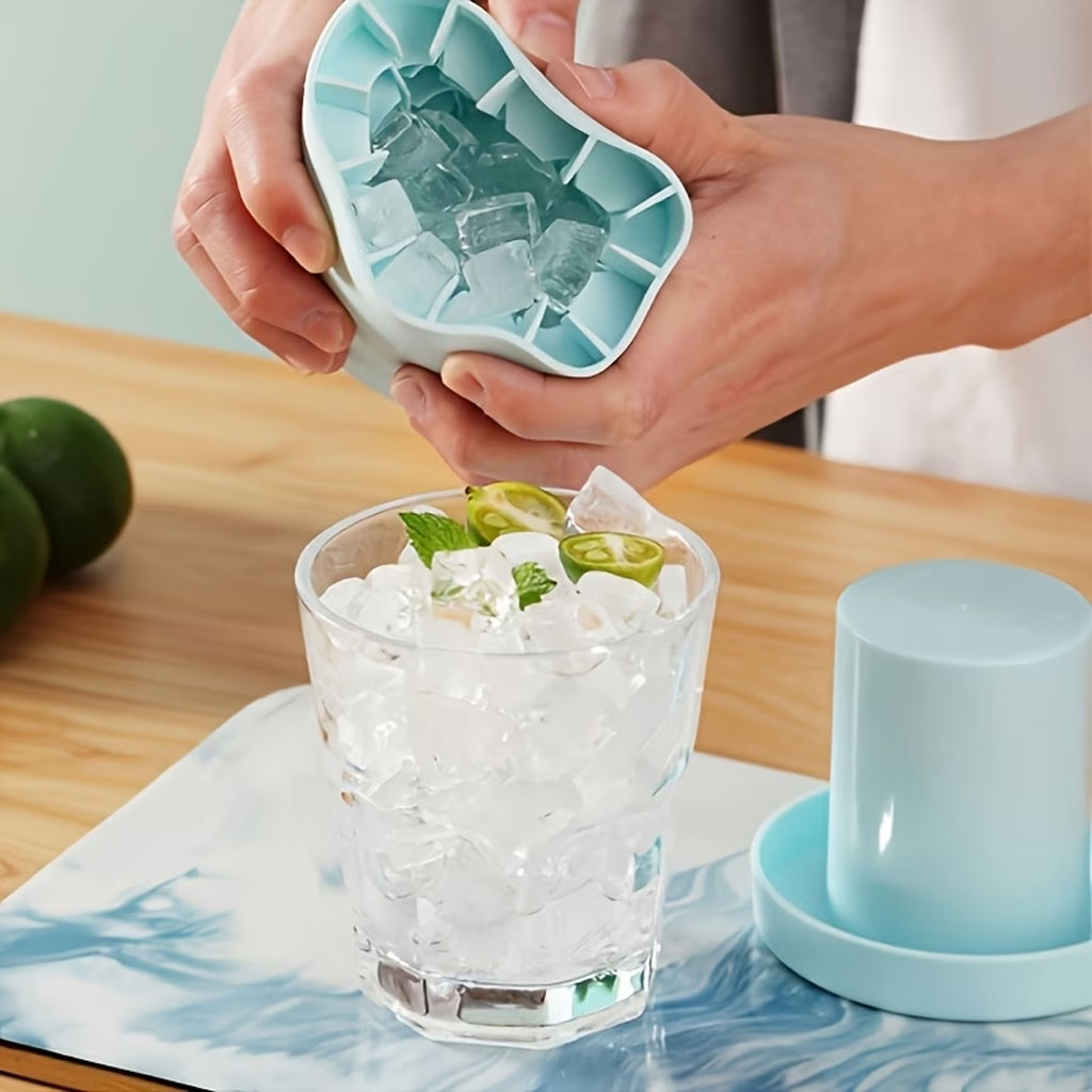 3D Silicone Ice Cube Mold with Easy Release