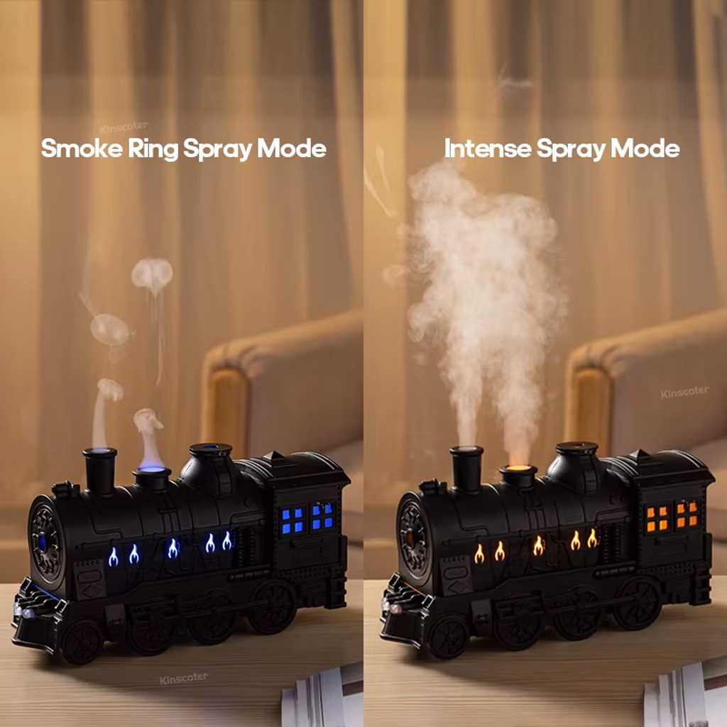 Train-shaped essential oil diffuser ultrasonic humidifier 300ml