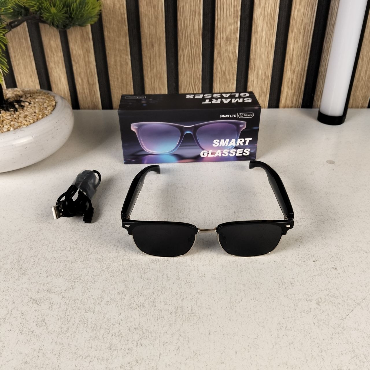 Lunettes connectées F60 traduction IA et audio open-ear Bluetooth 5.4