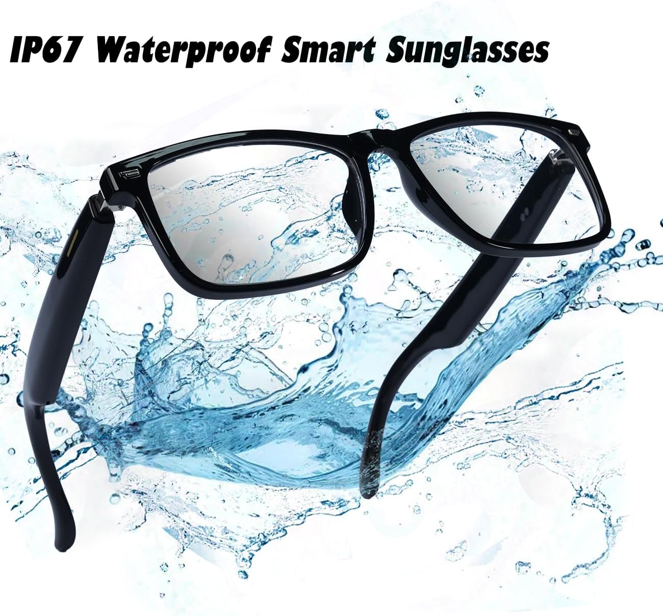 GS03 AI Translation Smart Glasses with Open-Ear Audio Bluetooth 5.4
