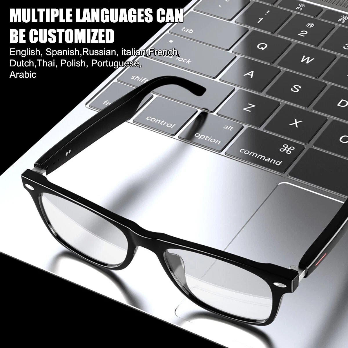 GS03 AI Translation Smart Glasses with Open-Ear Audio Bluetooth 5.4