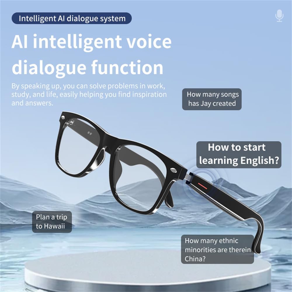 GS03 AI Translation Smart Glasses with Open-Ear Audio Bluetooth 5.4